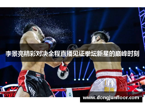李景亮精彩对决全程直播见证拳坛新星的巅峰时刻
